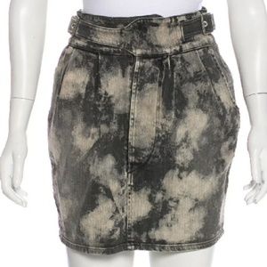 NEW Just Cavalli Bleached Denim Skirt